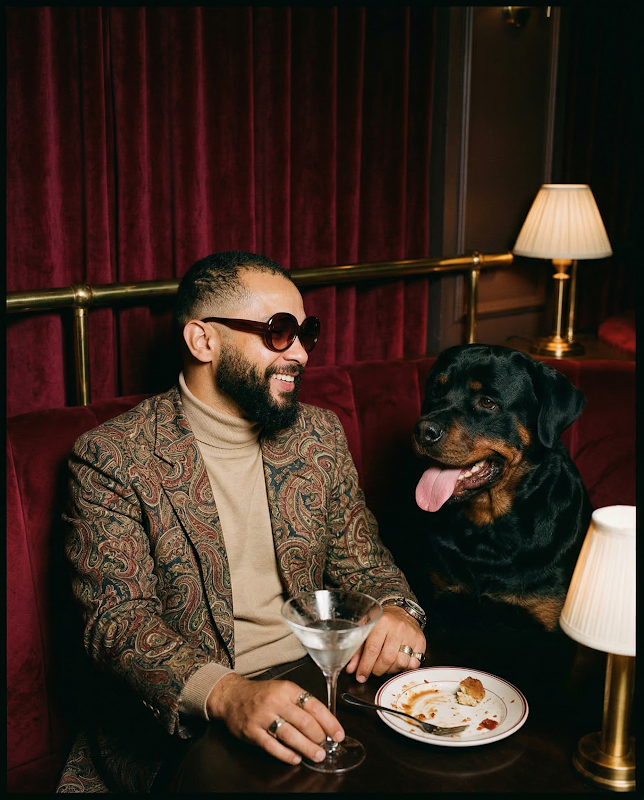 Foto realista gerada por IA - pessoa com cachorro